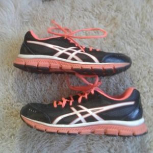 Asics Black & Pink Gel Flash Running Sneakers